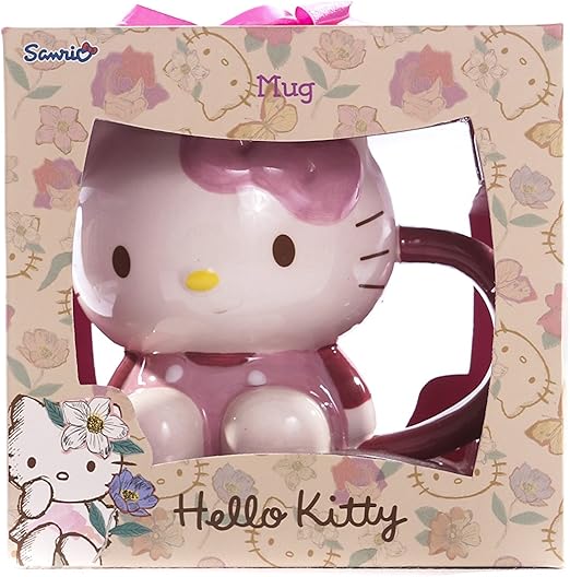 Hello Kitty - Taza 3D con caja de regalo, diseño de Hello Kitty: Amazon.es: Hogar