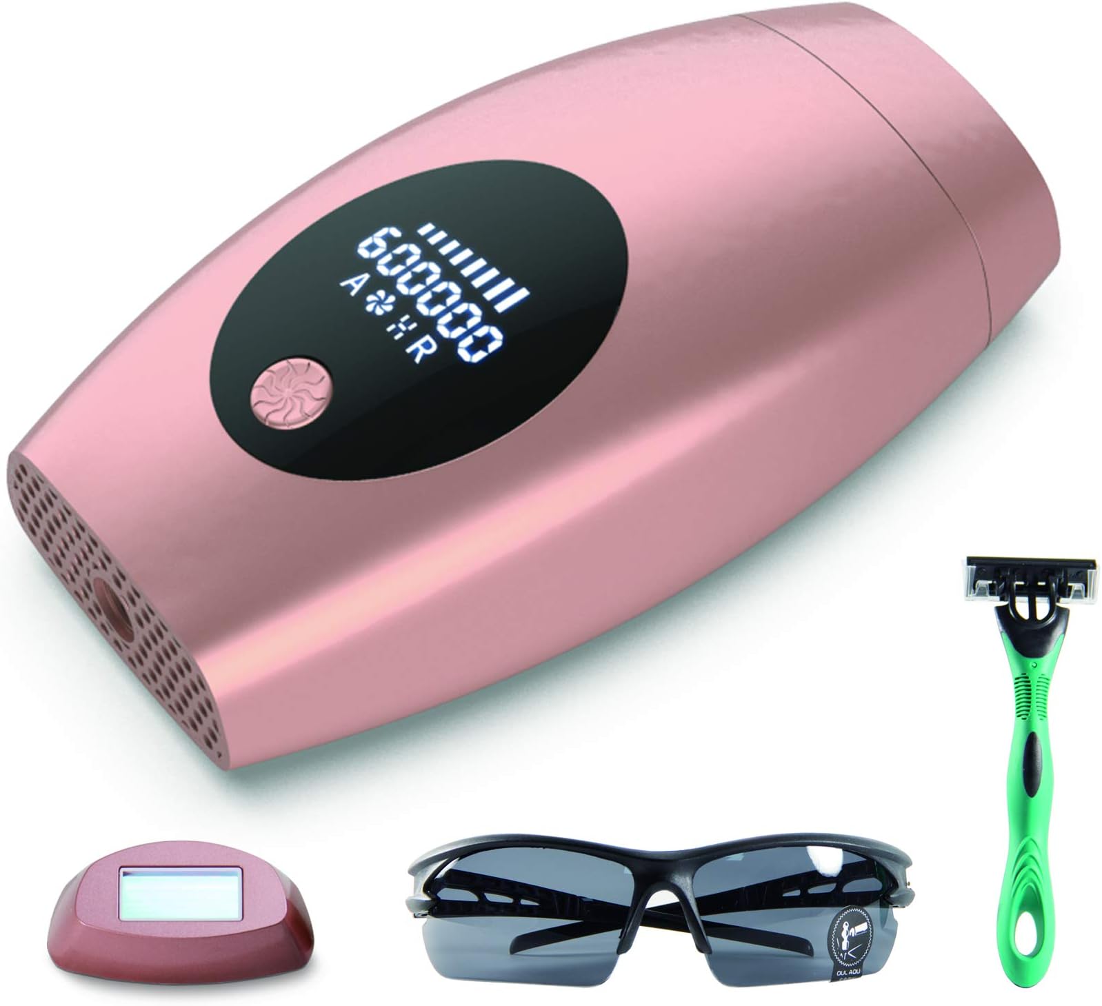 IPL Hair Removal Device 600000 Flashes PELCAS Laser Hair Removal Permanent Hair Remover Professional and Painless for Face, Armpits, Arm, Chest, Back, Bikini Line and Legs Home Use