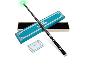WIZWONDERS Light Up Wizard Magic Wand with 5 Light Colors, Rechargeable Illuminating Constellation Wands for Kids Witch Cosplay Party Favors, Scorpio