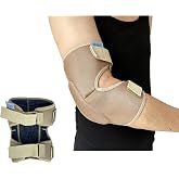 BIVIKEY1 Pcs Elbow Pad Brace for Bursitis |Arm Sleeve Memory Foam Support Adjustable Compression With for Olecranon Joint Pain Bursa Protection |for People Weighing 100-260 Pounds Khaki