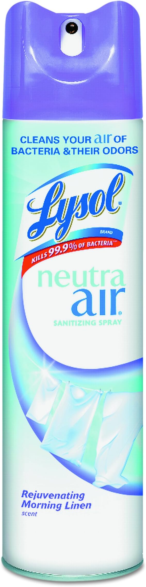 Lysol Neutra Air Sanitizing Spray, Air Freshener, Odor Neutralizer, Morning Linen 10 oz