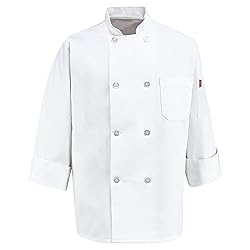 Chef Designs mens Eight Pearl Button Coat chefs