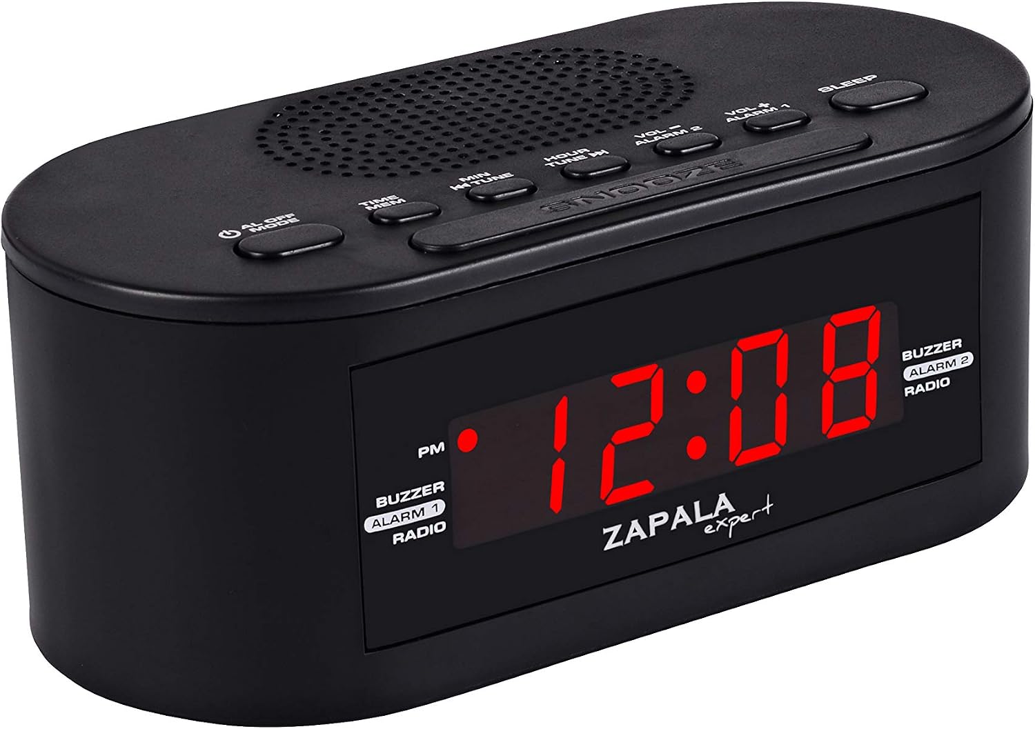 ZAPALA Expert Wake-Up Alarm Clock with FM Radio for Bedside or Kitchen Dual Alarm, Sleep & Snooze Function - Image 3
