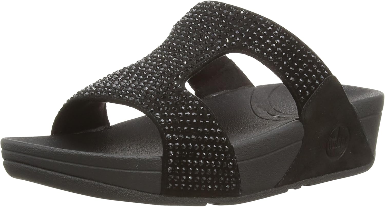 FitFlop Women's Rokkit Crystal Slide Sandal