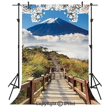 Amazon Com Nature Photography Backdrops Cloudy Mountain Valley