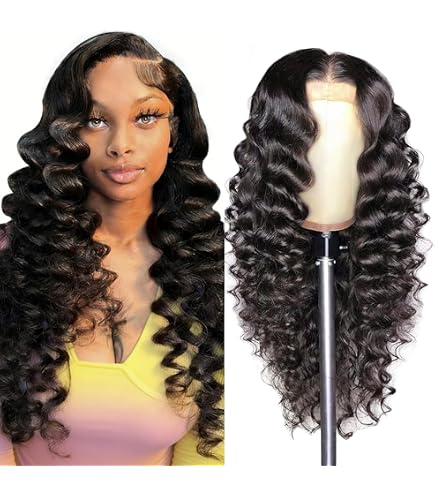 Amazon.com : Bworto Loose Deep Wave 13x4 Lace Front Wigs  display picture 3