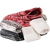 Chicduo Girls Printing Fleece Lined Leggings Kids Warm Winter Pants Girls Stretch Thick Tights