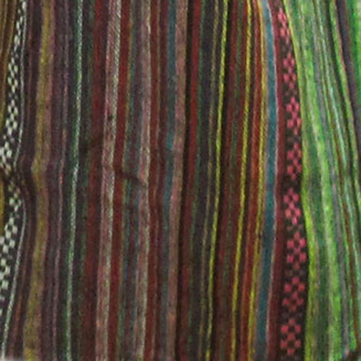 "THAICOMPLEX" FREE SIZE"THAI HILL TRIBE STYLE GENIUNE THICK COTTON HEAVY HANDMADE" Genuine Thick Cotton Hippy Hippie Boho 3/4 Long 32 Inches Fit For 25 Inches Adjustable to 39 Inches Pants Trousers With Complimentary