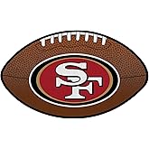 NFL San Francisco 49ers Football-shaped Pennant– Premium Felt Wall Banner by Rico Industries- USA Made NFL Football Banner- Fan Décor for the Man Cave, Game Room, Dorm