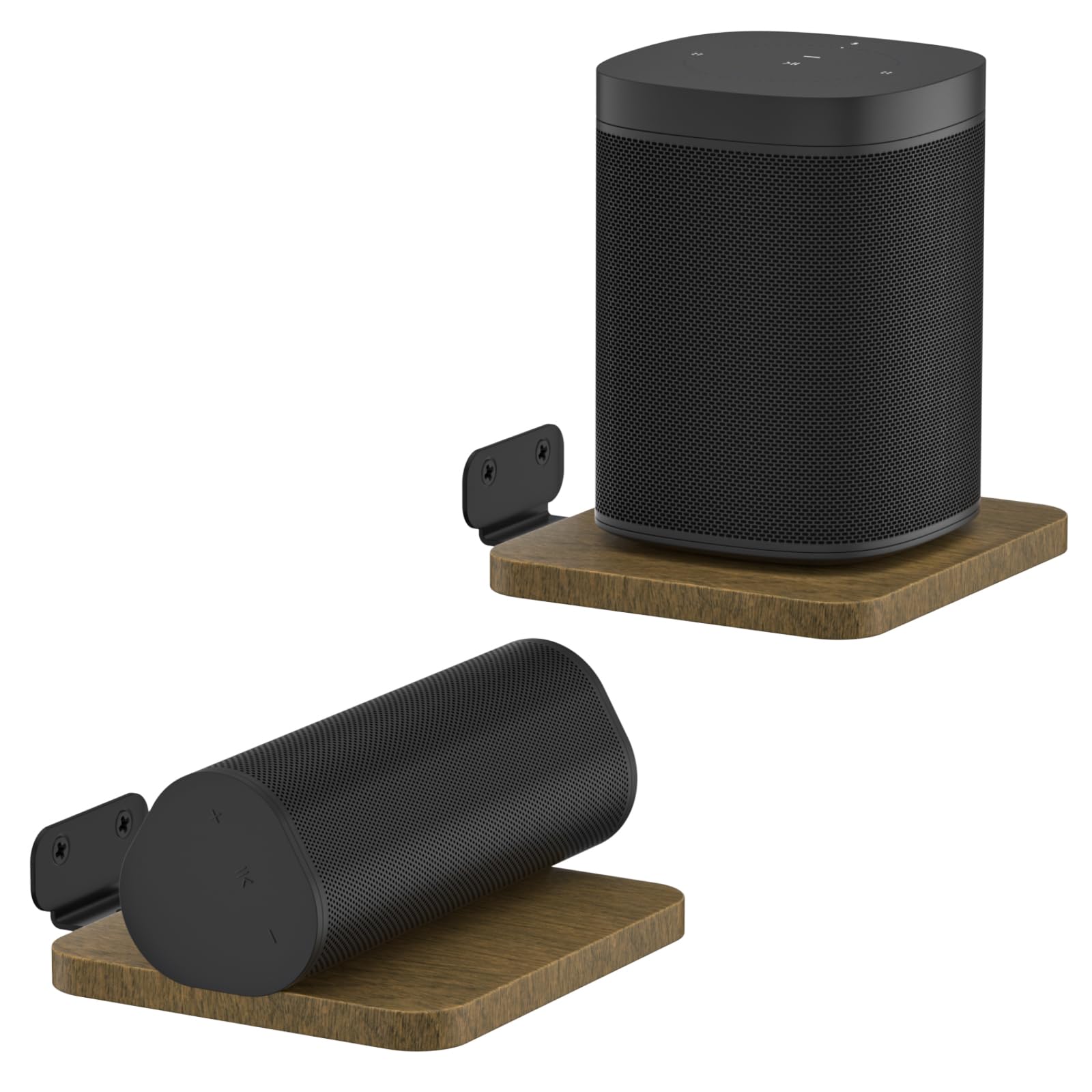 Photo 1 of Pairs of Speaker Wall Mount for Sonos Speaker Mounts - Adjustable Floating Wall Shelves for Sonos One(Gen 2), One SL,Play:1, Roam 2, Era 100 and More Small Speakers Mounting Shelf