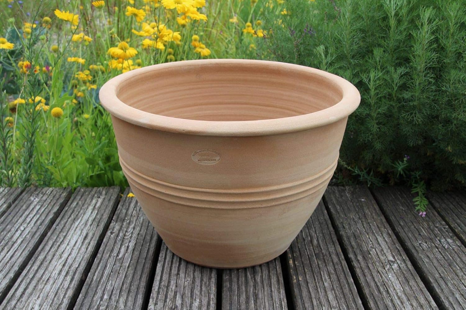 Jardin Jardinage Jardiniere Ideale Pour Le Jardin Jardiniere Pot De Fleurs En Terre Cuite 40 Cm Fait Main Et Resistant Au Gel Ceramique Crete Terrasse Exterieure Veronica Betwin360 Tv