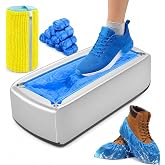 Shoe Cover Dispenser Machine with 100 Disposable Shoe Covers and 1 shoes washing bag, Portable Shoe Cover Dispenser, Non-Slip Waterproof Auto Shoe Cover Machine for Home, Office &amp; Factory Use
