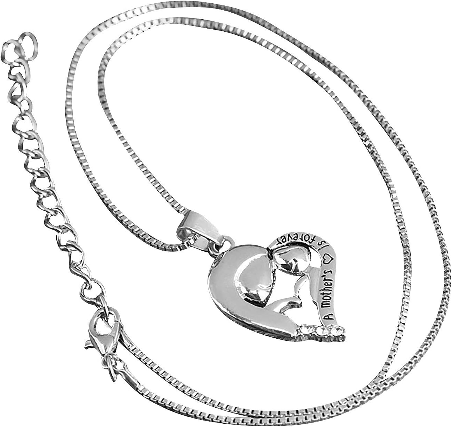 ZZFI April Birthstone Simulated Diamond Mom