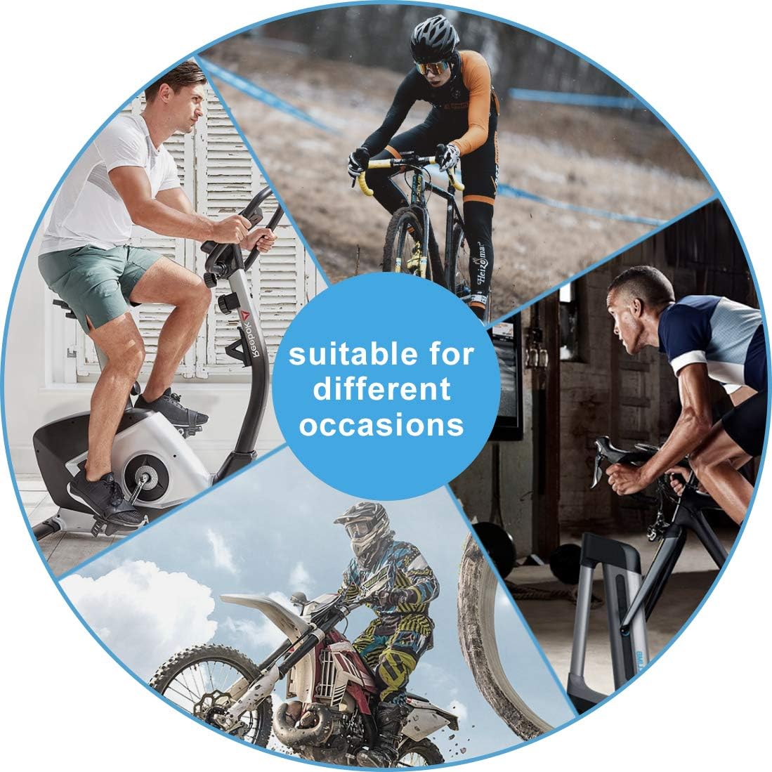 Santic Cycling Underwear 3D Padded Bike Underpants Bicycle Gel Shorts for Men Women Black: Clothing