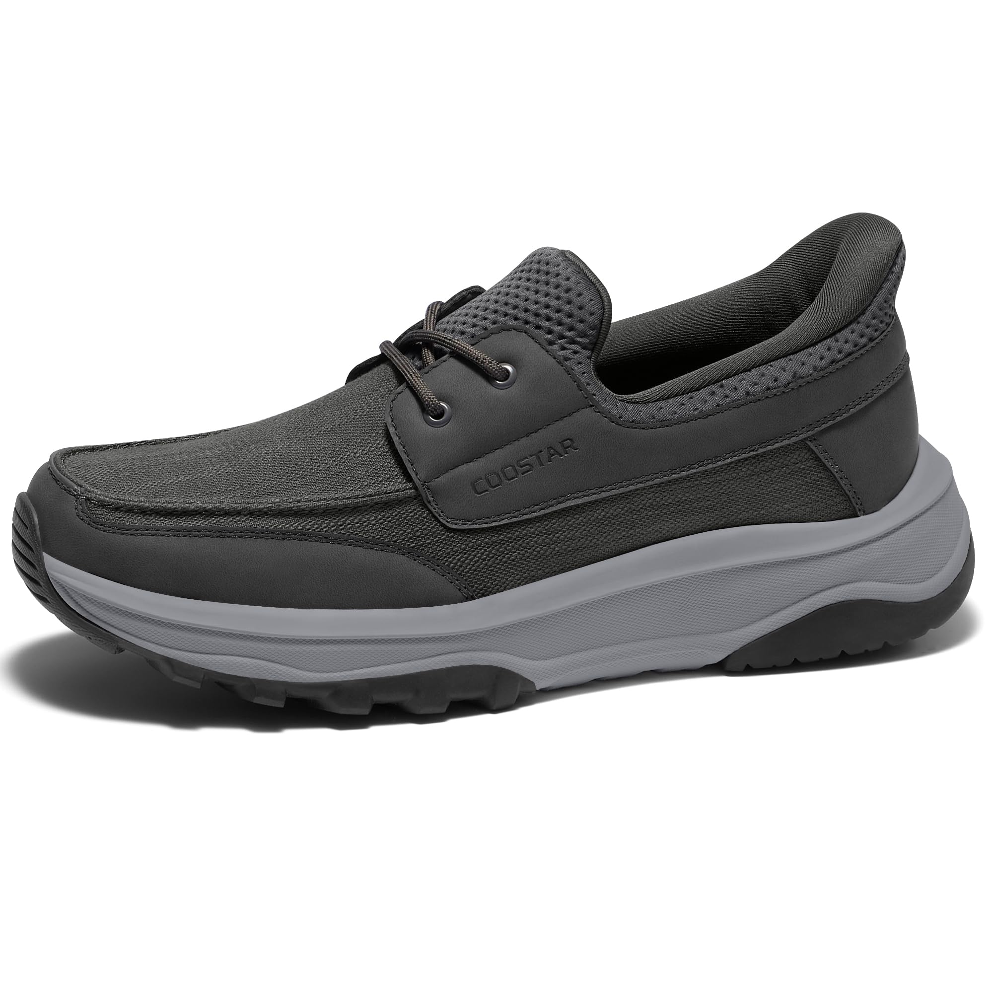 Photo 1 of **DIRT**Coostar Mens Orthopedic Slip On Shoes with Arch Support Hands Free Loafers Casual Comfortable Walking Shoe Dark Grey Size 13 Wide