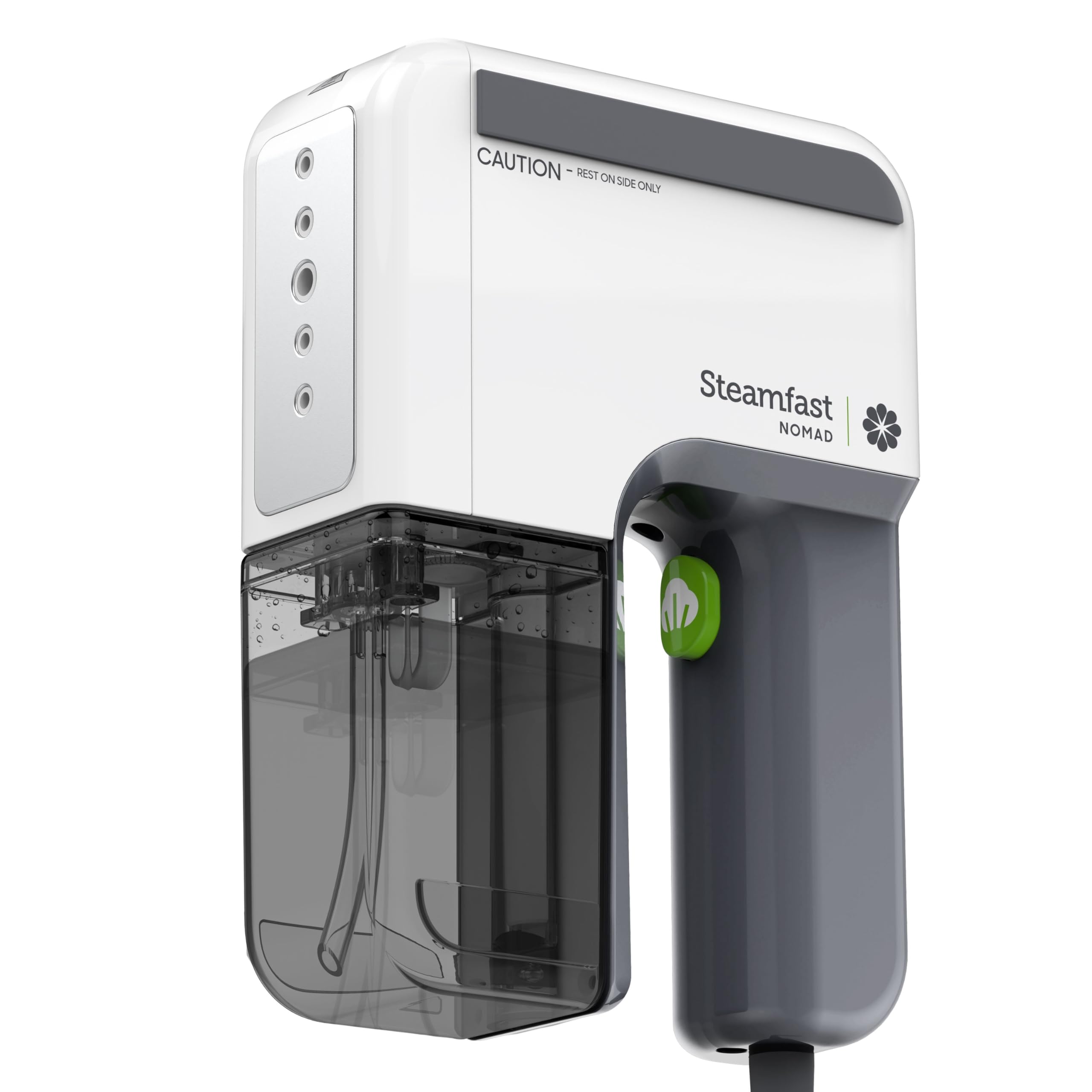 Photo 1 of Steamfast NOMAD Travel-Size Garment Steamer for Clothes, Curtains, and Fabric,Chemical Free, Portable Handheld Steamer, White