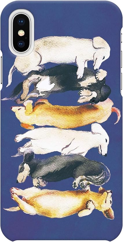 Amazon Co Jp Iphonexs Max ハード ケース カバー ミニチュアダックス ネイビー Noa グッズ ペット 犬 イヌ イラスト 家電 カメラ