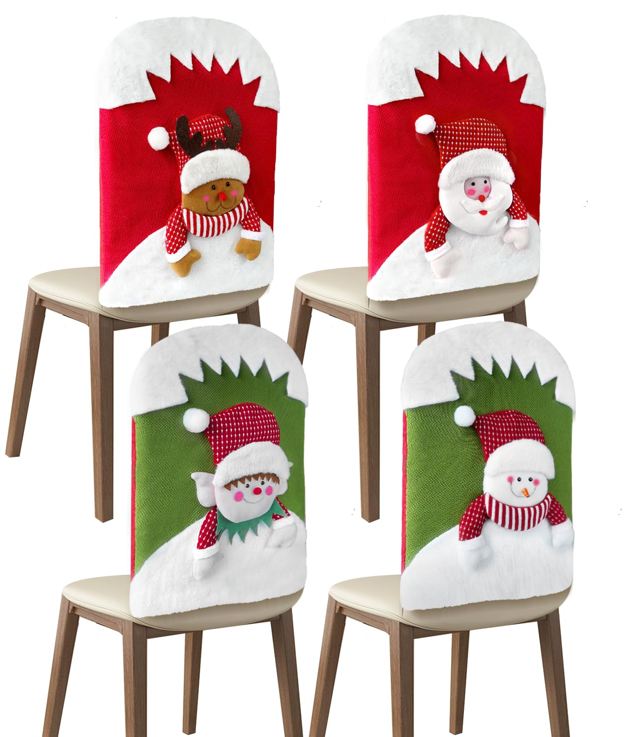 Photo 1 of ***FACTORY SEALED***hailanbao Chair Covers, Dining Chair Covers, Kitchen and Dining Chair Covers 4 Piece Set, Removable and Washable Dining Chair Covers for Home, Festivals and Events