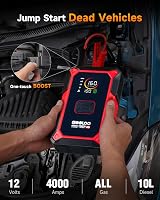 GOOLOO A5 Jump Starter with Air Compressor 4000A 160 PSI Tire Inflator view 3