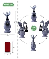 Goodeco Dragon Solar Light Statue Garden Ornament 6.5 x 11.8 in view 2