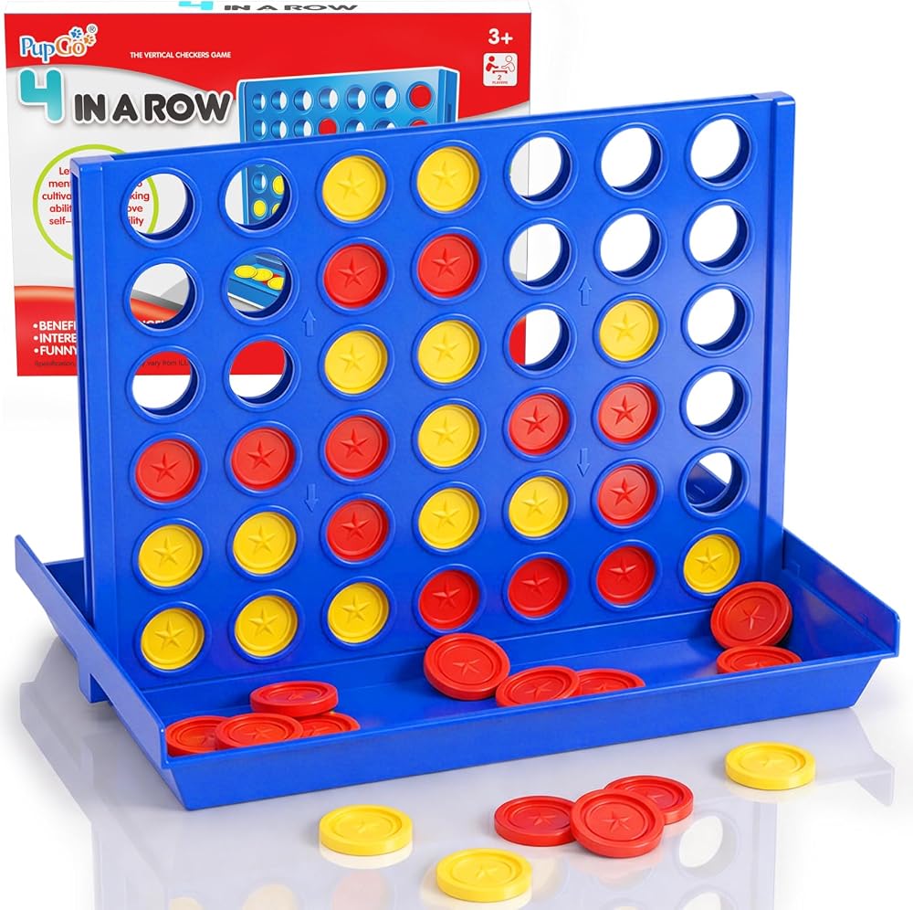 Pup Go 4 in a Row Connect Board Game for Kids 3+ Family Fun