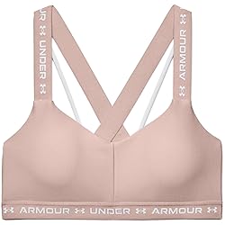 Under Armour Women's Crossback Low Bra, Dash Pink