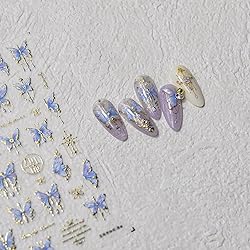 Butterfly Nail Art Stickers Decals 5D Butterfly
