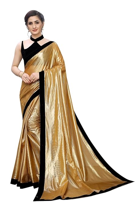 Designer Lycra Saree With Blouse