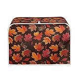 Talayituse Maple Leaves Print 4 Slice Toaster