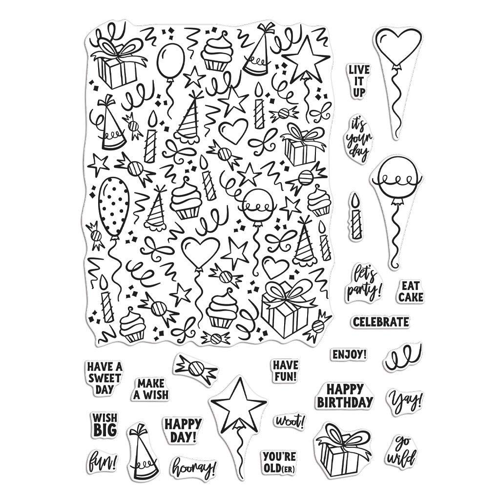 HERO ARTS Clear STMP, Wish Big Peek-A-Boo Parts, One Size