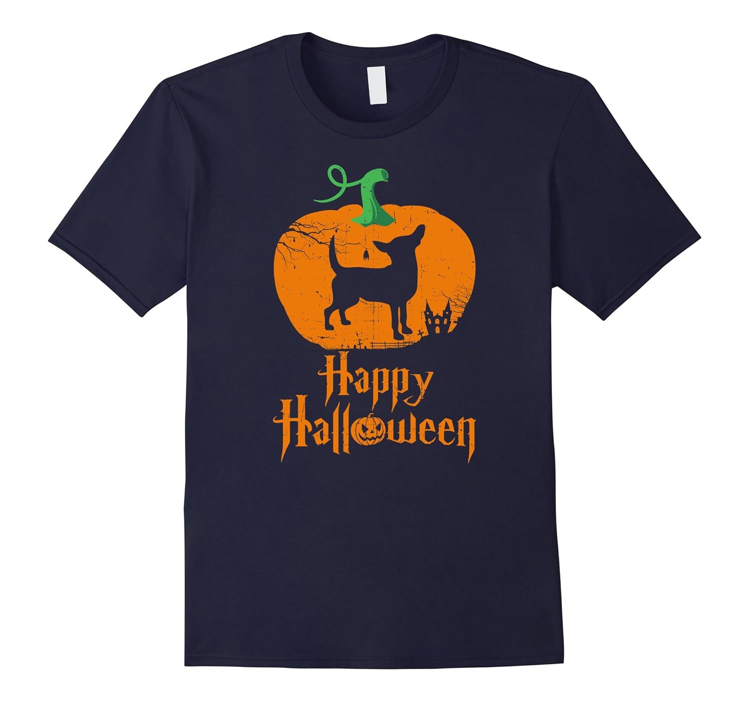 Chihuahua Dog Halloween T-shirt-ANZ