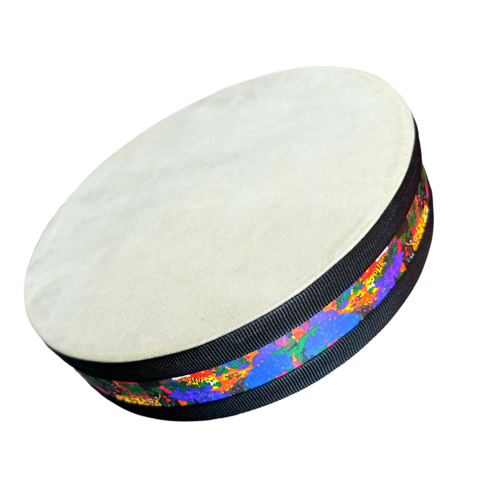 Photo 1 of 10 '' Wooden Sheepskin Ocean Drum, Simulating The Sound Of Waves, Sound Energy Wave Drum, Sound Healing Instrument, Yoga Meditation?For Sound Healing