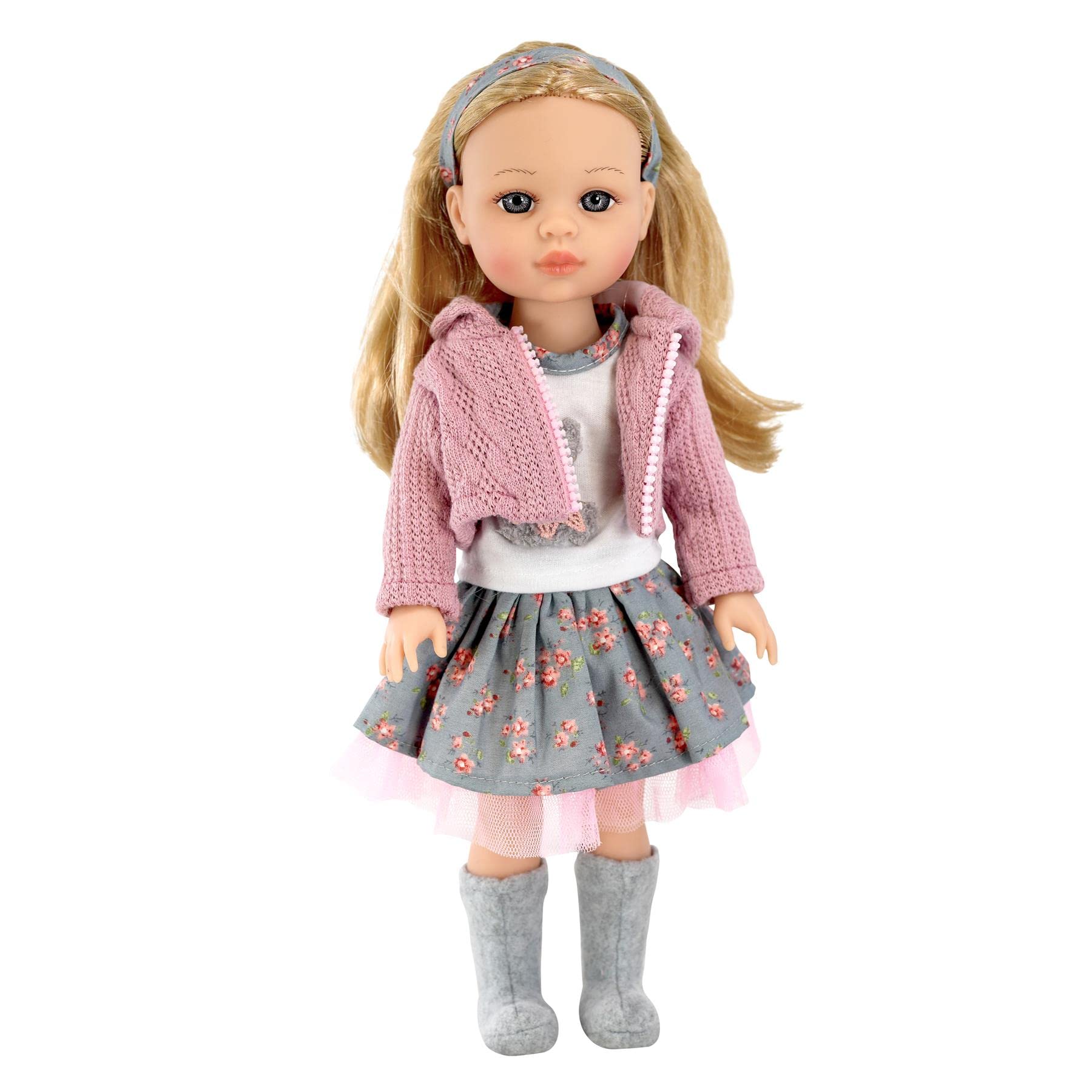 Bibi Doll 15-Inch Sophia Olsson Fashion Doll - Blonde Hair, Movable Limbs, Stylish Outfit - Perfect Play Doll for Girls, Encourages Creativity, Fashionable Princess Great for Ages 3+