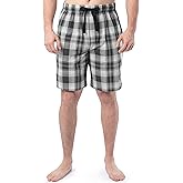 IZOD mens Printed Poplin Relaxed Fit Drawstring Sleep Shorts