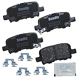 Bendix Priority1 CFC865 Ceramic Rear Brake Pads for
