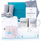 MIYYET Pregnancy Gifts for Expecting Moms, Thoughtful Gift for New Parents, Cute Baby Shower and Gender Reveal Surprise, First-Time Family Celebration Bump Box with Meaningful Keepsake Items