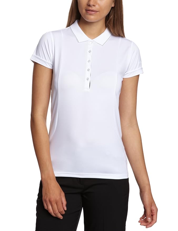 Calvin Klein Golf Women's Geometric Print Polo Shirts White