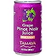 Tamaya Pinot Noir Grape Juice, NFC, Fresh Squeezed pressed juice with No Sugar Added – Delicious Refreshing Juice – No Gluten, Vegan Friendly – Refreshing and nutritious beverages, Not From Concentrate 6.75 Fl Oz Mini Cans, Pack of 12, Chile