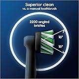Oral-B Pro Cross Action Electric Toothbrush Head 12 Pack Black X-Shape Bristles view 4