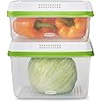 Rubbermaid FreshWorks Produce Saver, Large Produce Storage Containers, 4 Piece Set