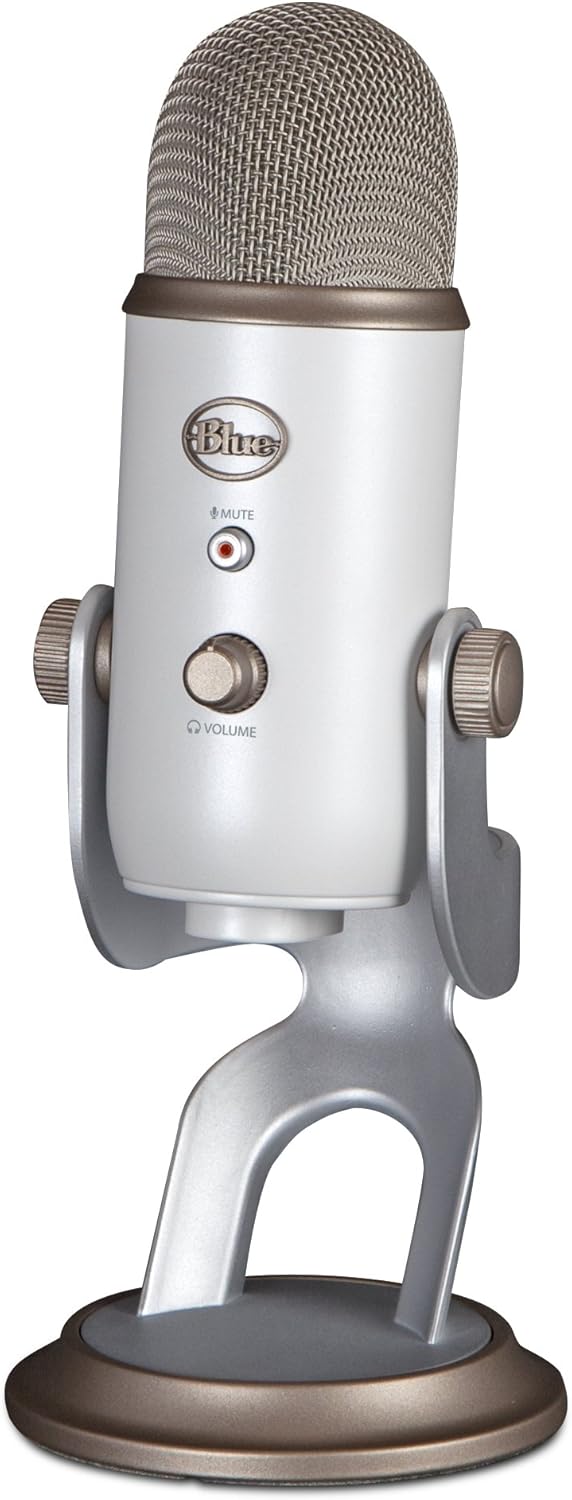 Blue Microphones 2124 Micrófono USB Yeti, color Blanco Vintage Amazon