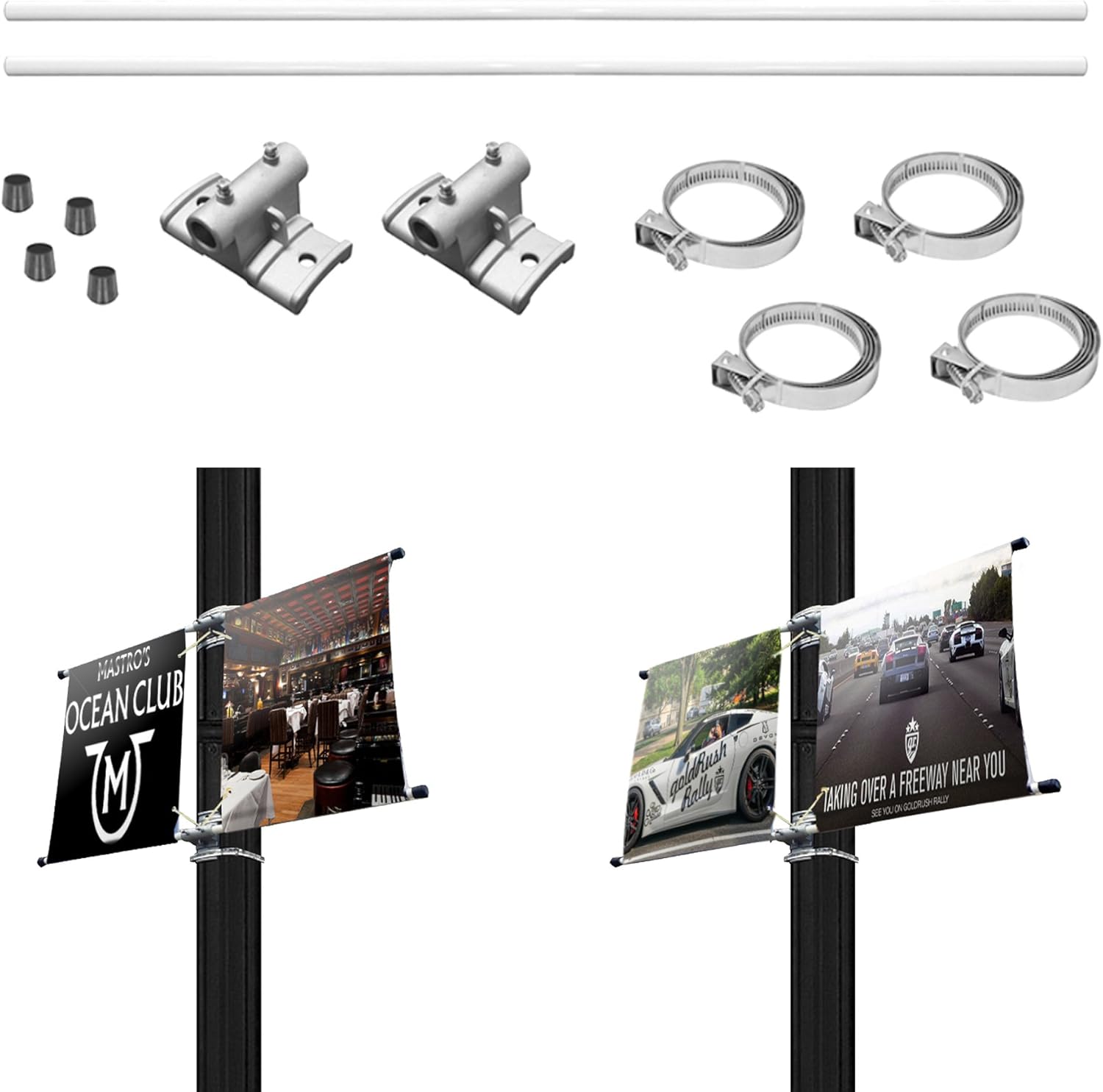 Fantastic Displays DoubleSided Street Light Pole Banner