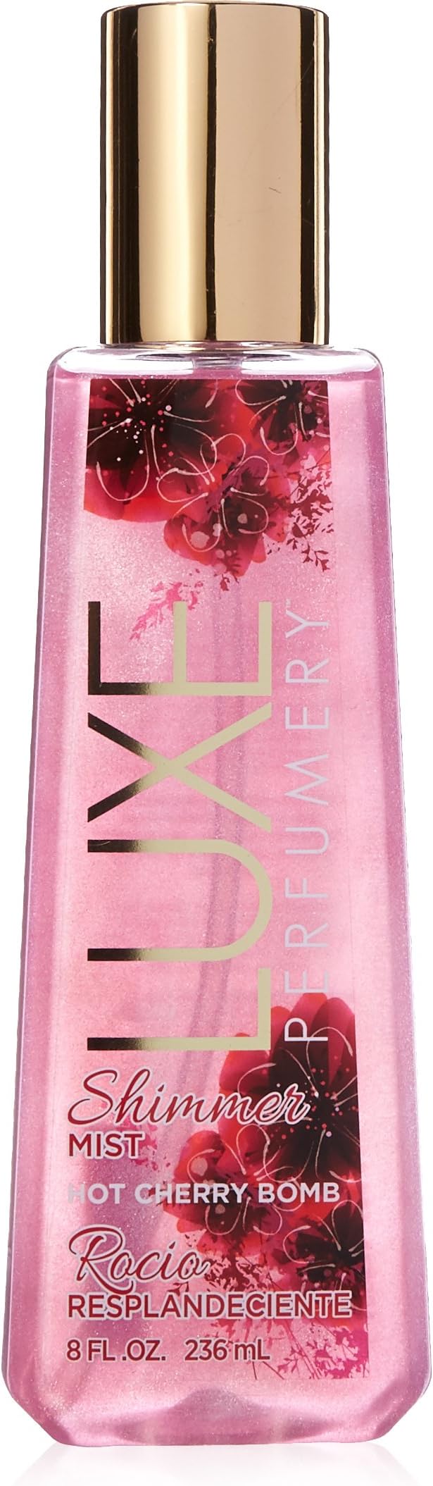 Belcam Bath Therapy Luxe Shimmer Mist Eau de Parfum Spray, Hot Cherry Bomb, 7.98 Fluid Ounce