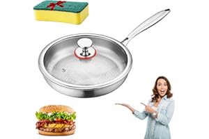 Titanium Pan, 2026 New Titanium Frying Pan with Lid, Multifunctional Ultra-Durable Scratch-Resistant Non Stick, Compatible wi
