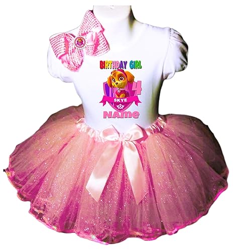 paw patrol 4th birthday outfit girl