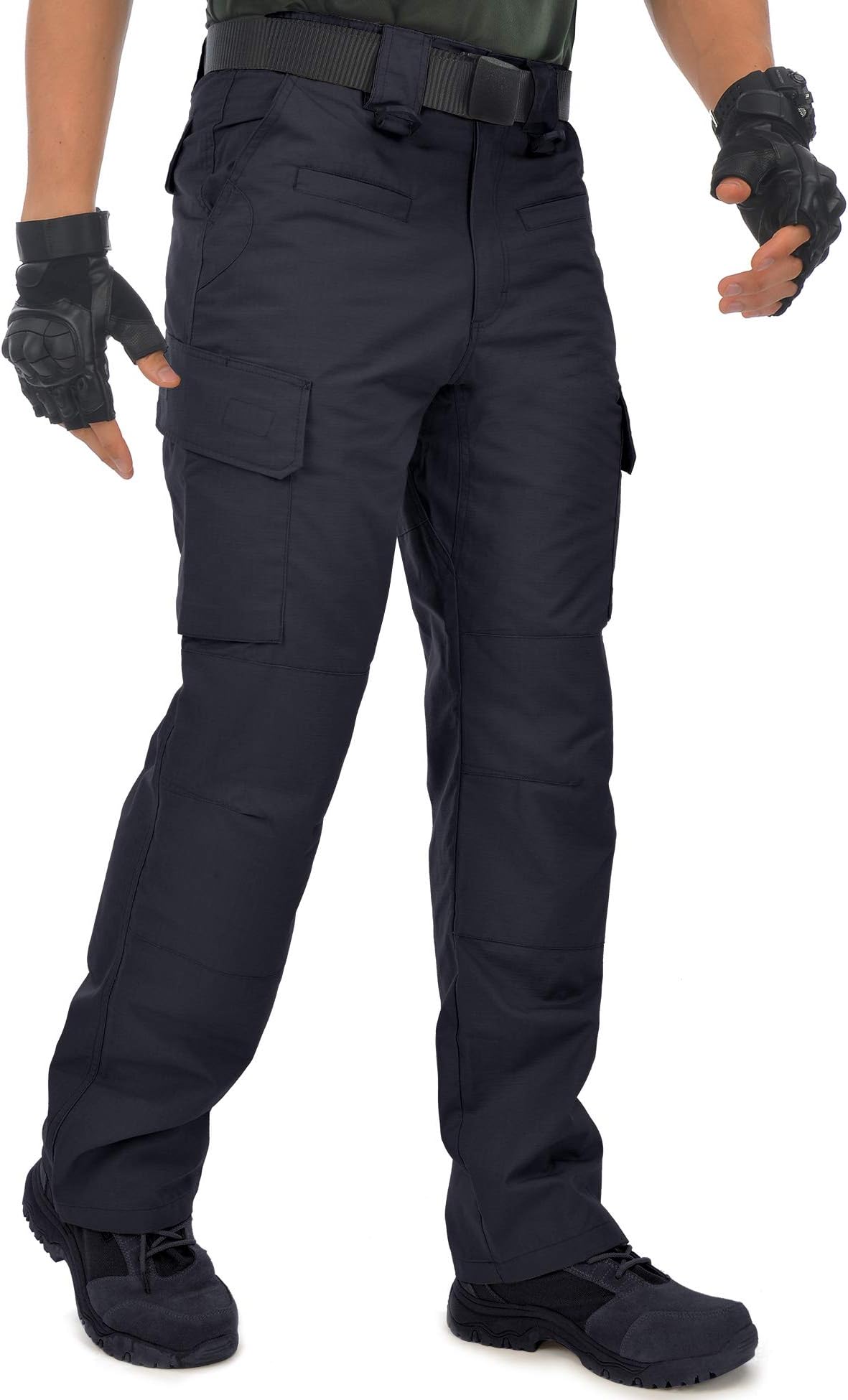 HARD LAND Men’s Tactical Pants Waterproof Ripstop Cargo Work Pants Relaxed Fit Hiking Hunting Military