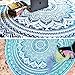Folkulture Set of 2 Ombre Mandala Round Tapestry Hippie Indian Mandala Roundie Picnic Table Cover Hippy Spread Boho Gypsy Cotton Tablecloth Beach Towel Meditation Round Yoga Mat-72