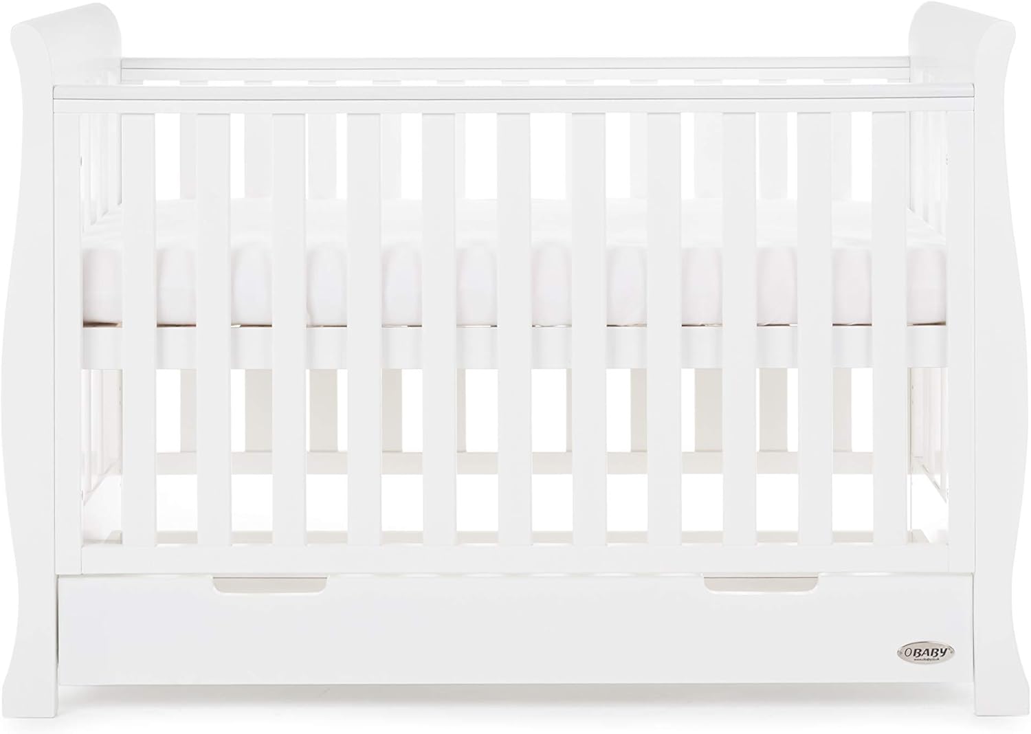 obaby stamford mini cot bed white