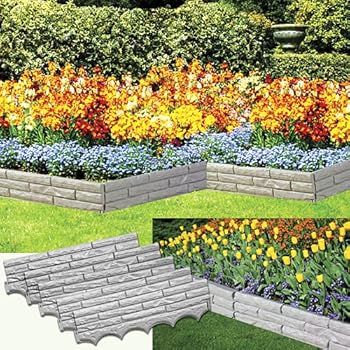 Amazon.com : Set of 4 Stone Pebble Garden Path Mats Outdoor Pathway