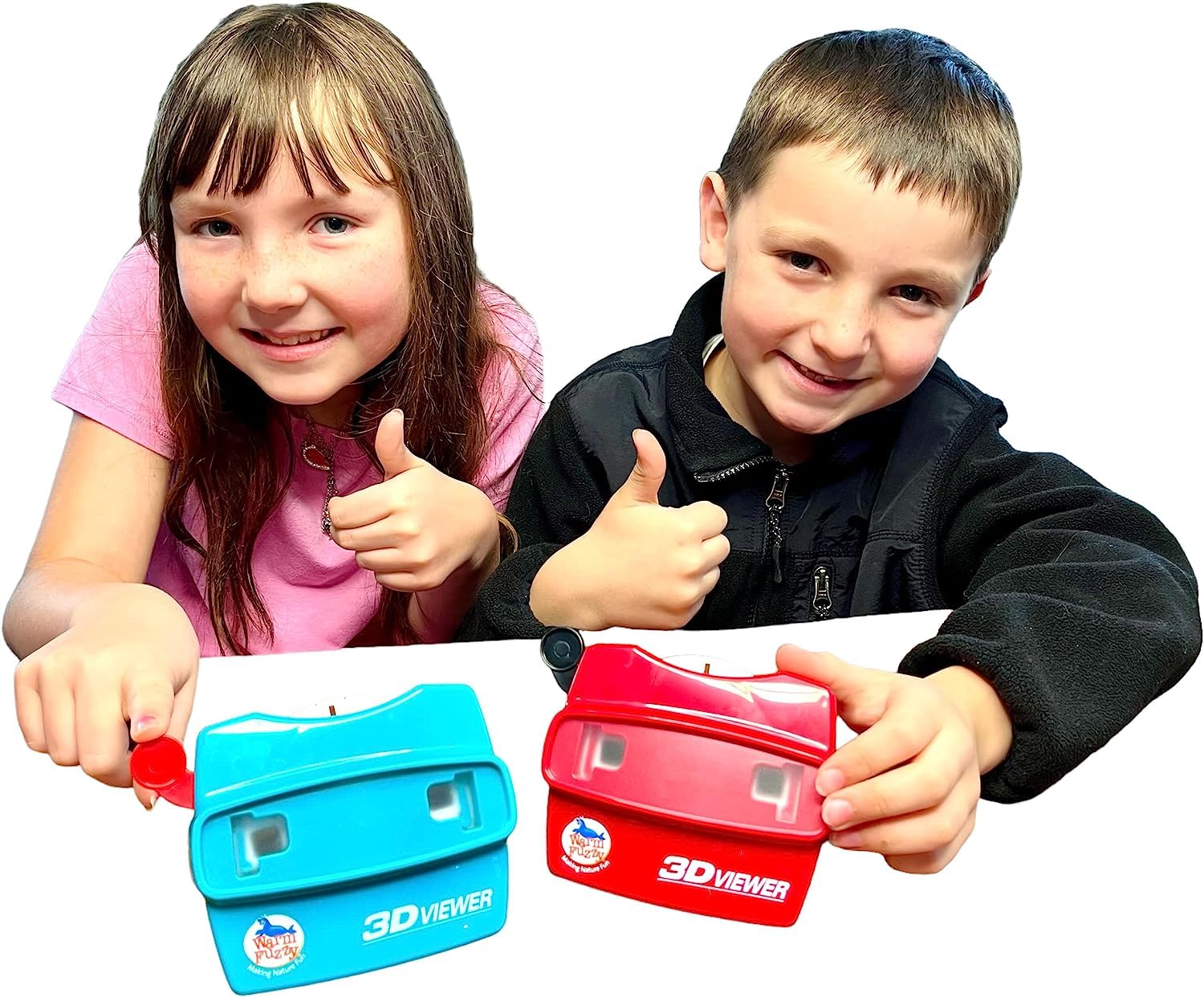 WARM FUZZY Toys 3D Viewfinder (Sea Life) - Viewfinder for Kids & Adults, Classic Toys, Slide Viewer, 3D Reel Viewer, Retro, Vintage Toys with 3 Reels - Contains 21 High Definition 3D Images
